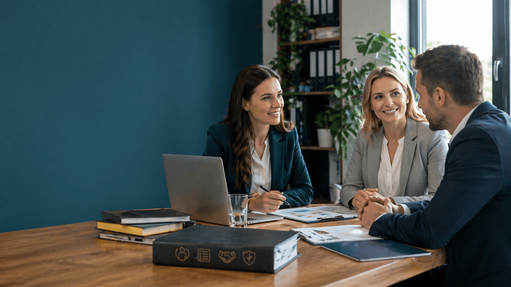 HR consultancy meeting with advisors and business owner